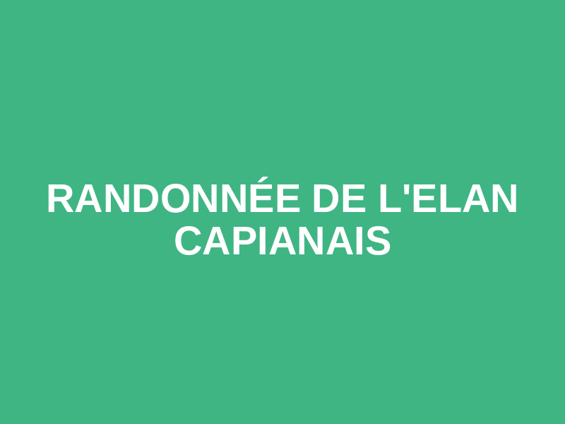 Randonnée de l'Elan Capianais Logo