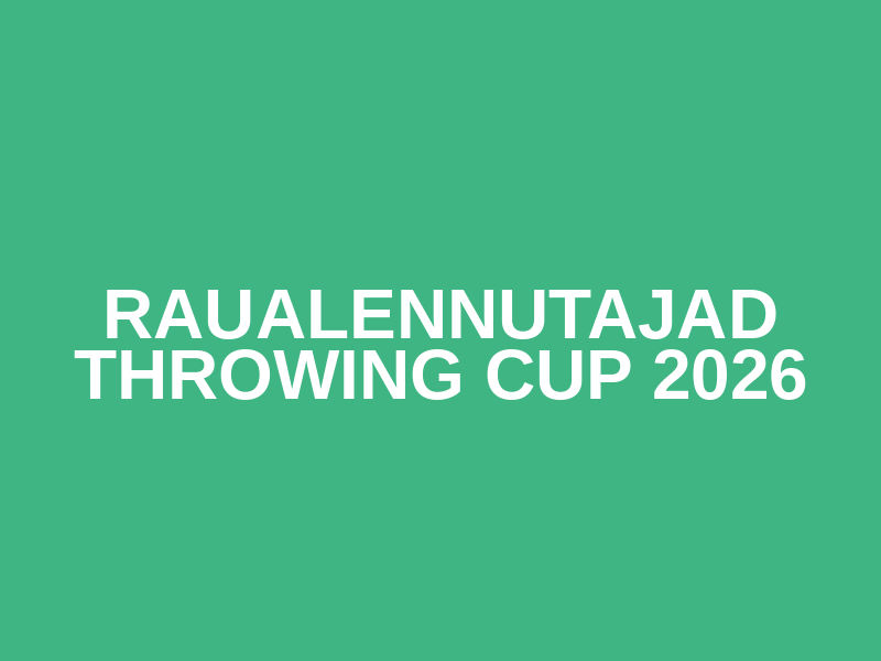 Raualennutajad Throwing Cup 2026 Logo