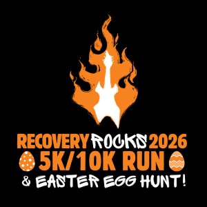 Recovery Rocks 5k/10k Run & Easter Egg Hunt Logo