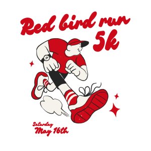Red Bird Run 5k Logo