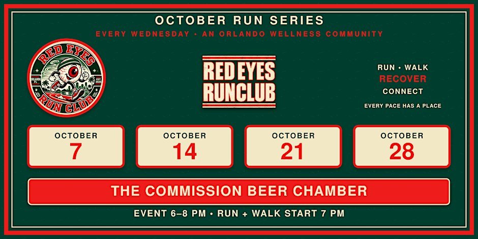 RED EYES RUN CLUB - Weekly Wednesday RUN + WALK