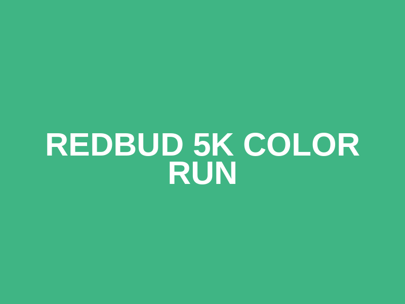 Redbud 5K Color Run Logo
