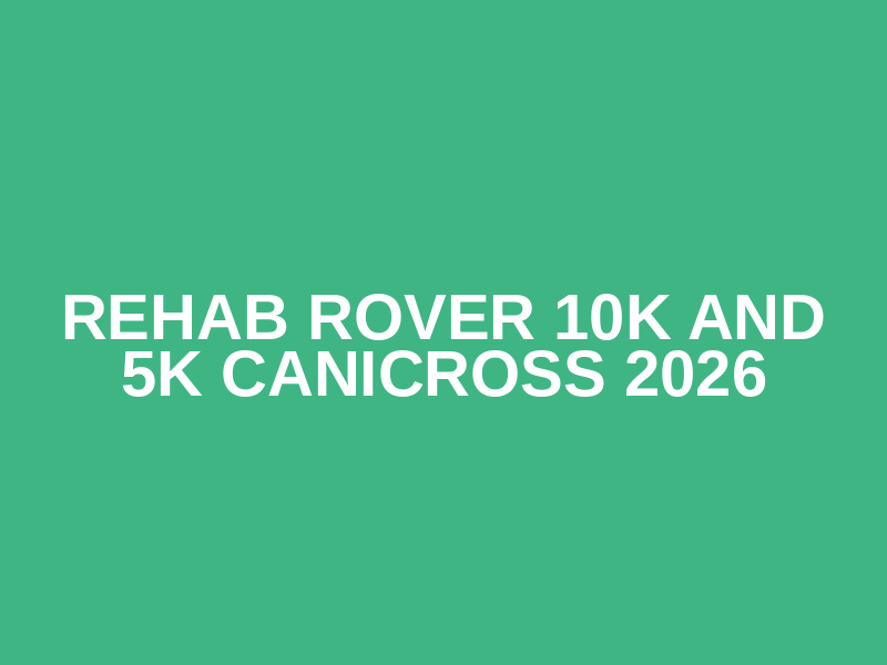 Rehab Rover 10k and 5k Canicross 2026 Logo