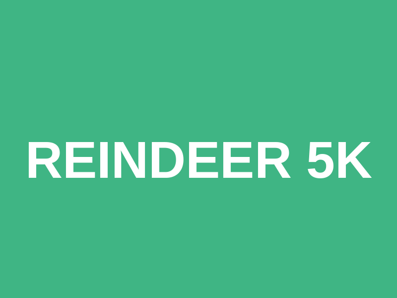 Reindeer 5k Logo