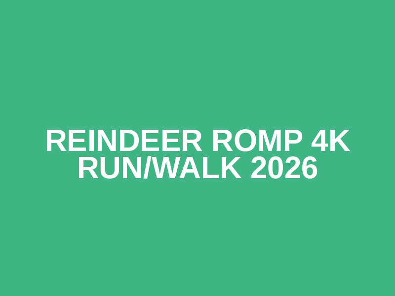 Reindeer Romp 4k Run/Walk 2026 Logo