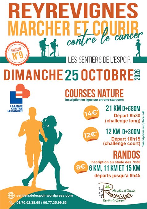 REYREVIGNES, MARCHER ET COURIR CONTRE LE CANCER Logo