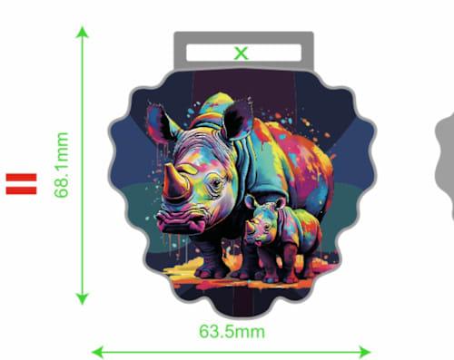Rhino Run - Nottingham Logo