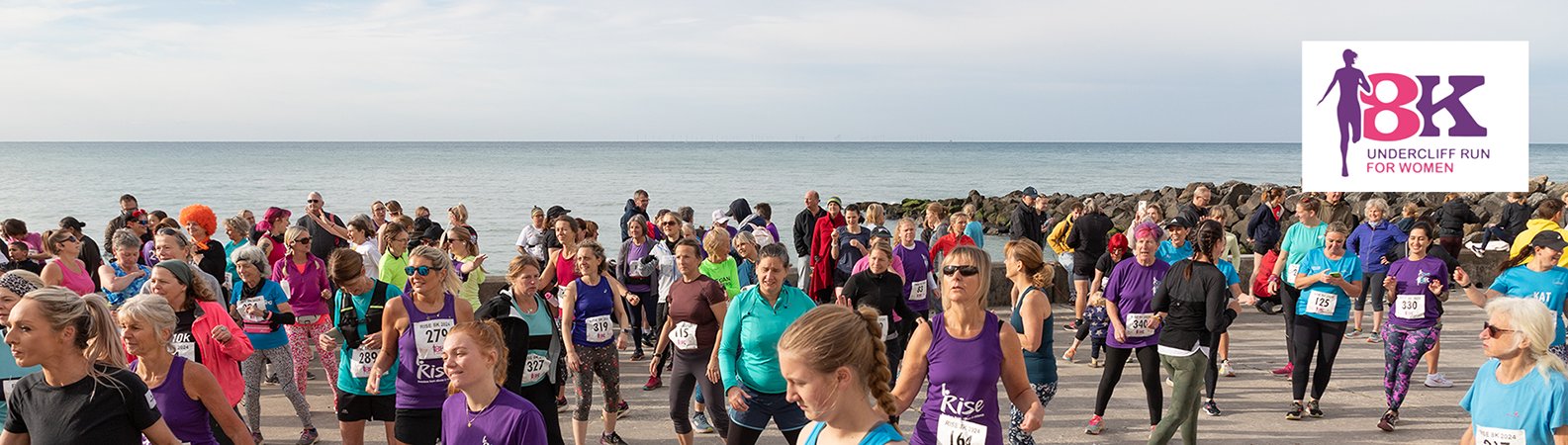 RISE 8K Undercliff Run for Women Logo