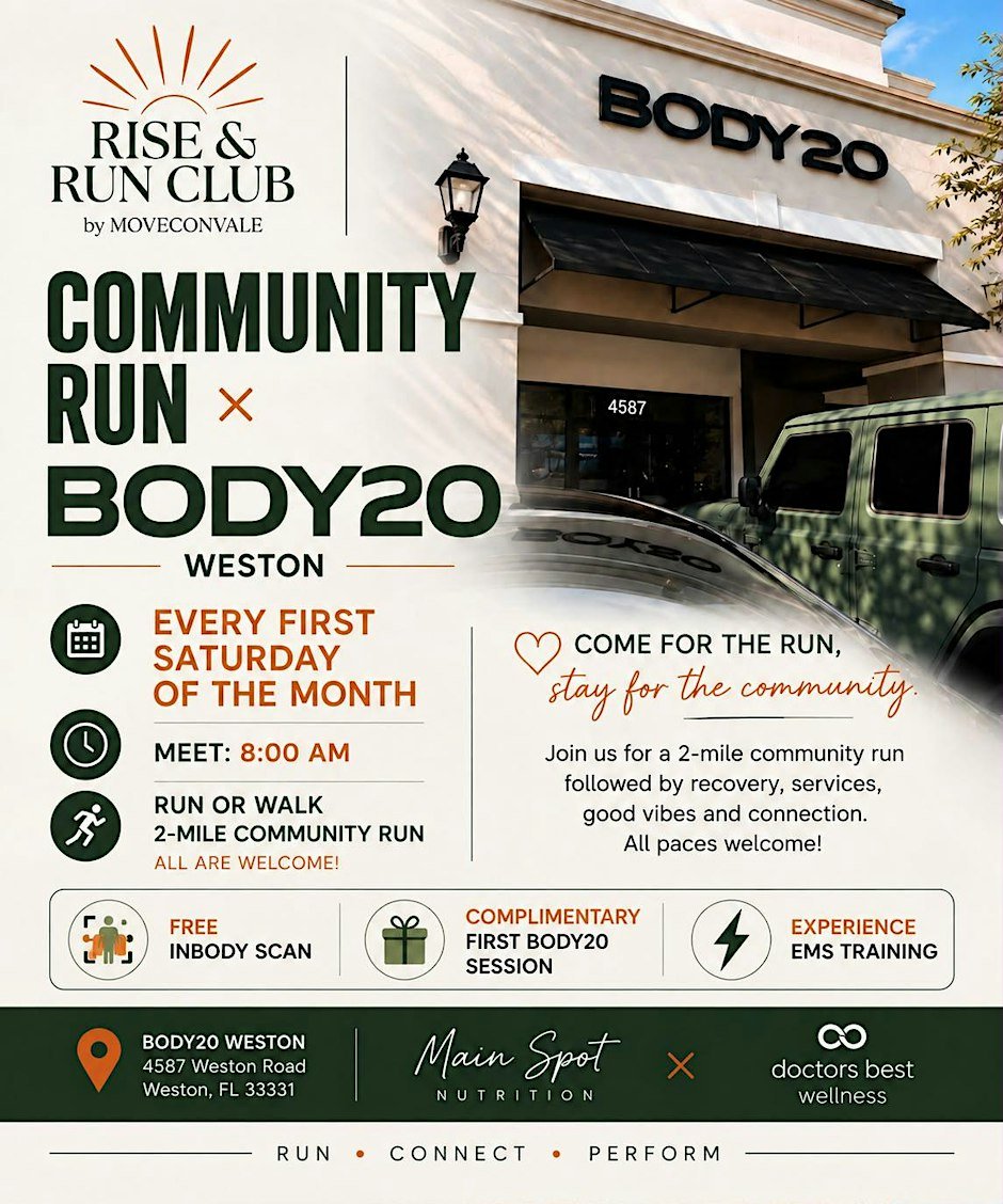 Rise & Run Club by MOVECONVALE X BODY20 Weston