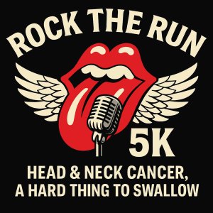 Rock the Run 5K and 2-Miler, For Head and Neck Cancer Logo