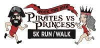 Rock the Run- Pirates vs. Princess 5K Logo