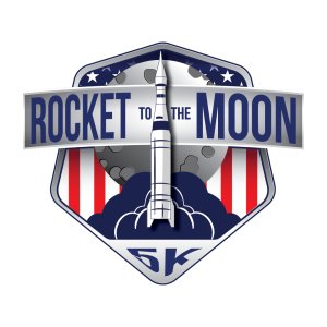 Rocket to the Moon 5k Logo
