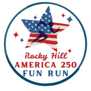 Rocky Hill America 250 Fun Run & 2 Miles Logo