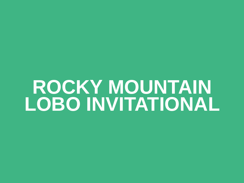 Rocky Mountain Lobo Invitational Logo