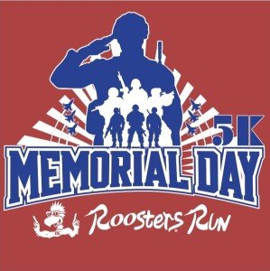 Roosters Memorial Day 5k Run Logo