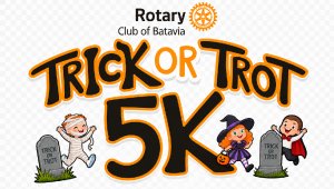 Rotary Club of Batavia Trick or Trot 5k Logo