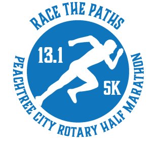Peachtree City Rotary Half Marathon & 5K Logo