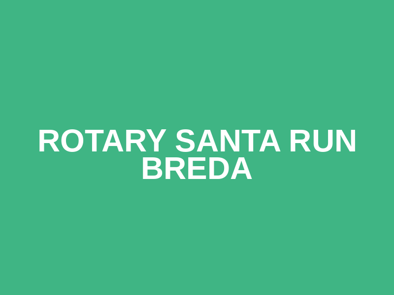 Rotary Santa Run Breda