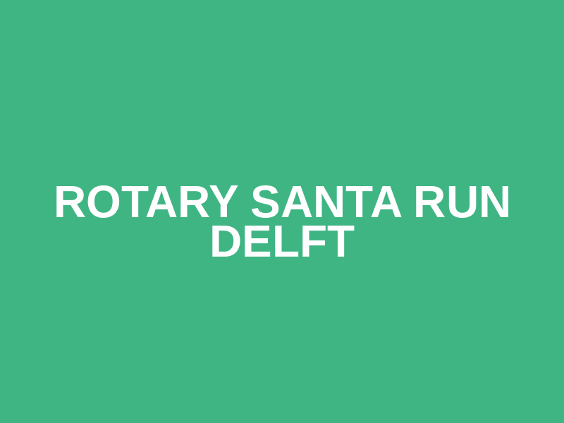 Rotary Santa Run Delft Logo