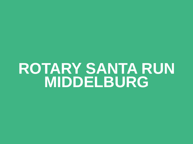 Rotary Santa Run Middelburg Logo
