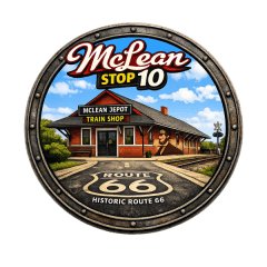 Route 66 Run-  Stop 10 McLean Logo
