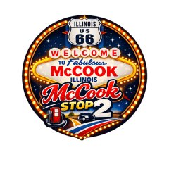 Route 66 Run - Stop 2 McCook Logo