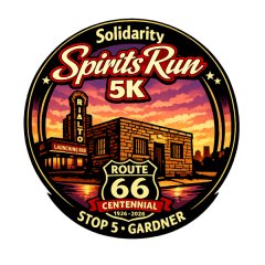 Route 66 Run - Stop 5 Gardner Logo