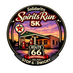 Route 66 Run- Stop 6 Dwight Logo