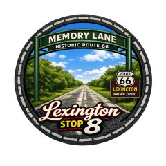 Route 66 Run - Stop 8 Lexington Logo