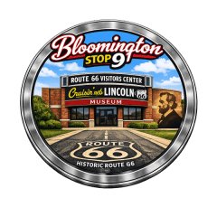 Route 66 Run - Stop 9 - Bloomington Logo