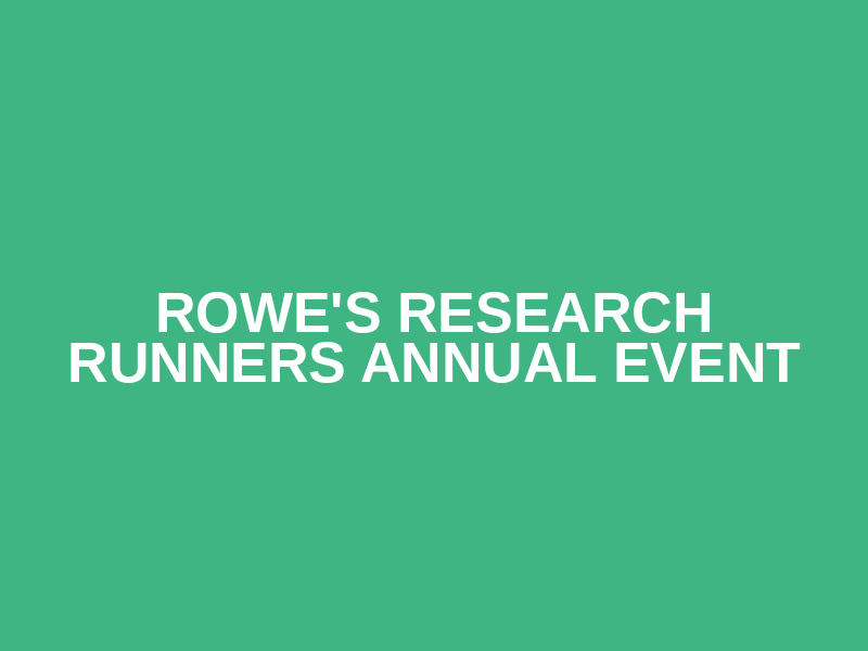 Rowe's Research Runners Annual Event Logo