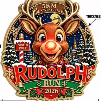 Rudolph 5km run walk Logo