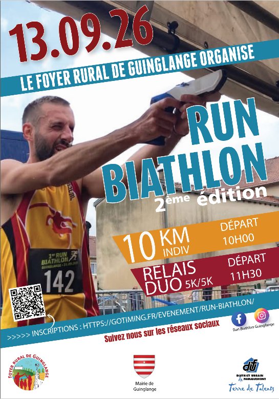 RUN BIATHLON DE GUINGLANGE 2026 Logo