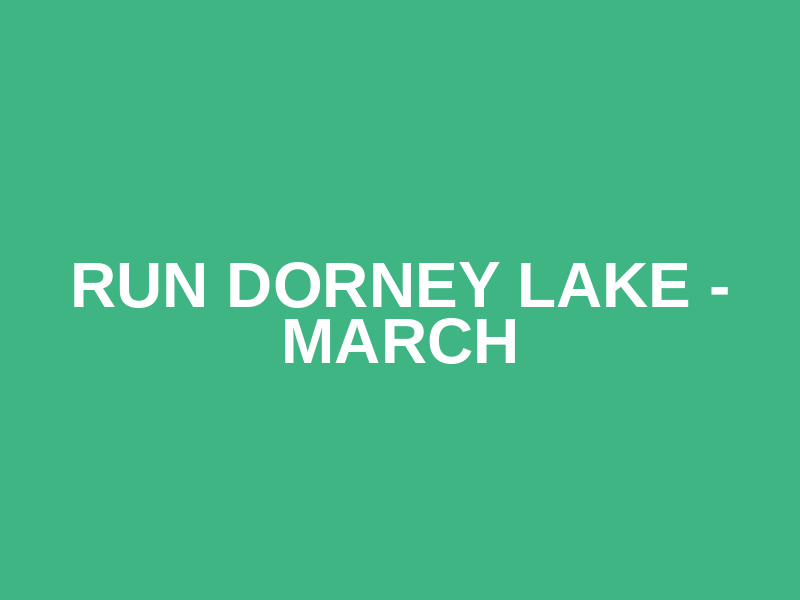 Run Dorney Lake - March  Logo