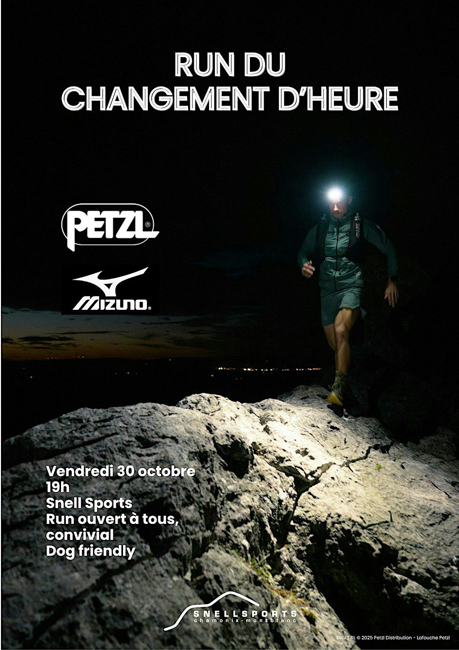 Run du changement d'heure Mizuno Petzl