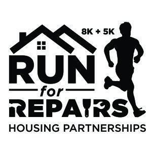 Run for Repairs 8K, 5K, and one-mile fun Run Logo