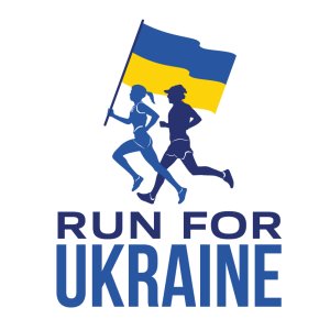 RUN FOR UKRAINE Logo