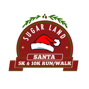 Run Houston! Sugar Land Santa 5K & 10K presented by Houston Methodist Logo