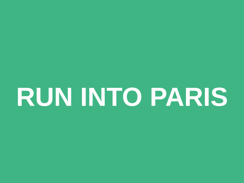 Run into Paris Logo