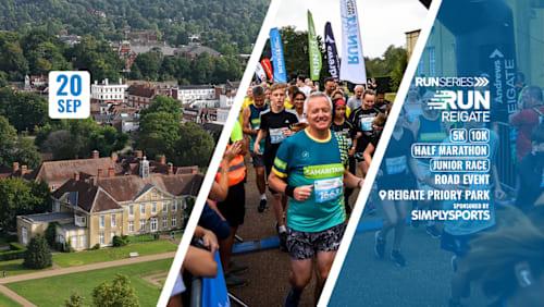 Run Reigate Half Marathon, 10k, 5k & Kids Race September 2026 Logo
