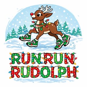 Run Run Rudolph 5K Logo