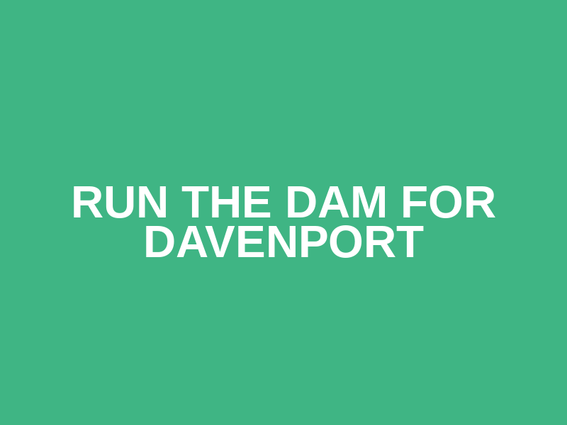 Run the Dam for Davenport Logo