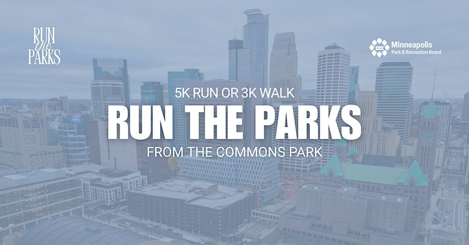 Run the Parks - 5K Run & 3K Walk Along the Mississippi Riverfront Logo