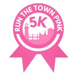 Run The Town Pink 5K Logo