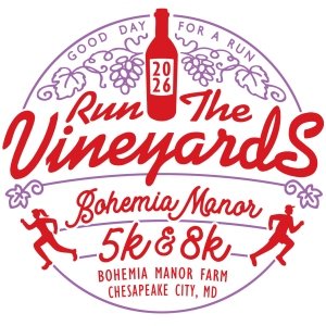 Run the Vineyards - Bohemia Manor Farm 5K & 8K Logo