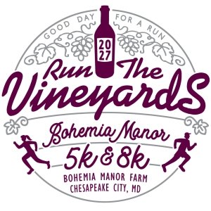 Run the Vineyards - Bohemia Manor Farm 5K & 8K Logo