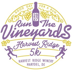 Run the Vineyards - Harvest Ridge Winery 5K Logo