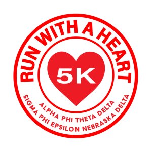 Run With A Heart 5k Logo