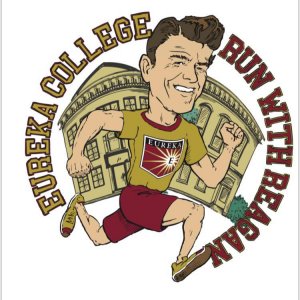 Run with Reagan - Run Down this Wall! Logo