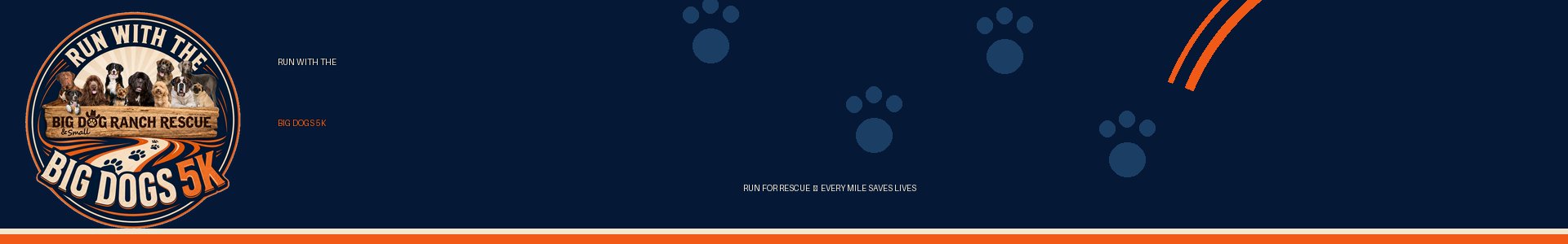 Run with the Big Dogs 5k Logo
